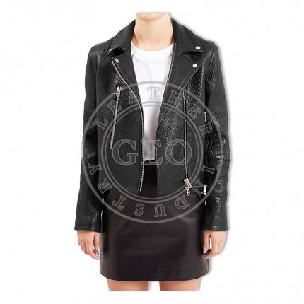 Ladies Latest Fashion High Quality Leather Jackets